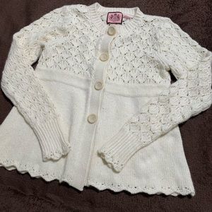 Juicy Couture White Knit Cardigan